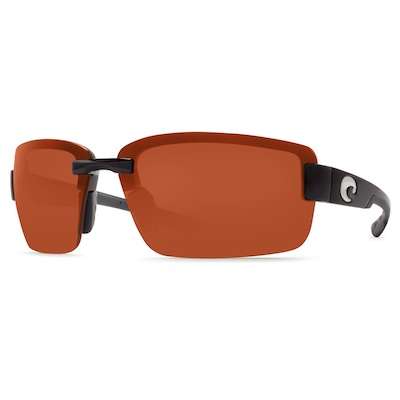 <p>
	 </p>
<p>
	<strong>Costa Del Mar Galveston</strong></p>
<p>
	Galveston is a rimless sunglass by Costa Del Mar that is both sleek and sporty. Its large, square lenses provide optimal coverage on the water. Galveston has adjustable, nonslip nose pads. The color combinations are tortoise frames with copper or silver mirror lenses, and black or silver frames with gray or blue mirror lenses.</p>
