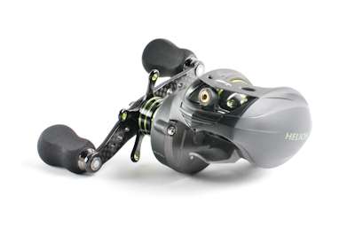 <p>
	<strong>Okuma Helios Lowprofile Baitcasting Reel</strong></p>
<p>
	The new Helios has 9 ball bearings, a super lowprofile, a 7.3:1 gear ratio and weighs a scant 6.3 ounces.</p>
