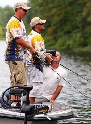Disappointed, the team gets back to fishing. 