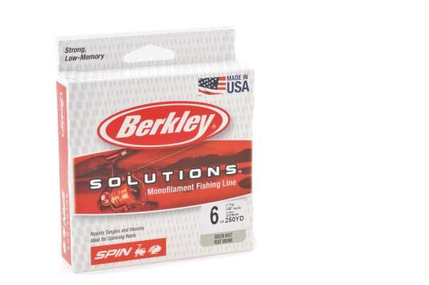 <p>
	<strong>Berkley Solutions Monofilament</strong></p>
<p>
	Solutions Monofilament is made to be the easiest handling line there is. Marketed to beginners, it's also made to simplify the seemingly endless selection of line at your tackle shop. This variety is made in tests suitable for spinning gear.</p>
