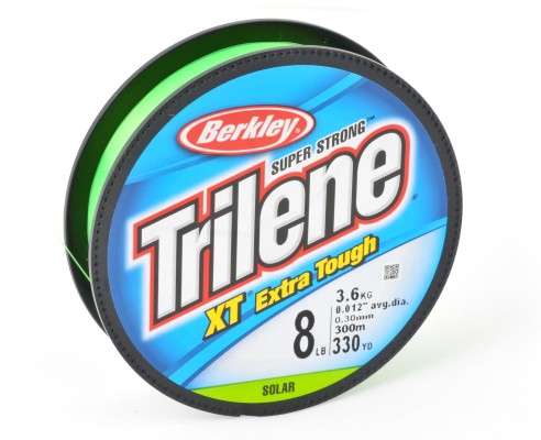 <p>
	<strong>Berkley Trilene XT Solar</strong></p>
<p>
	Trilene XT has gone green...solar green, that is. This line isn't just for cat fishermen, though; classic XT lends itself well to lots of bass techniques.</p>
