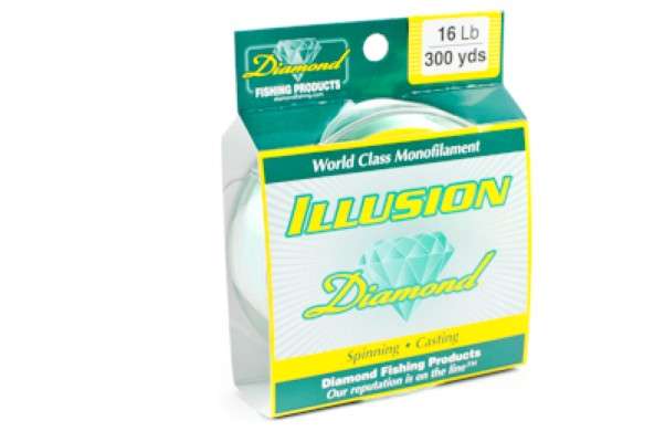 <p>
	<strong>Diamond Illusion</strong></p>
<p>
	Illusion is the newest member of the Diamond Fishing Products line family. This new line has significantly less stretch but is stronger when compared by diameter.</p>
