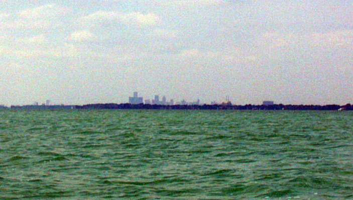 On a clear day, you can see Detroitâs Skyline. This shot was taken with Valerieâs phone.