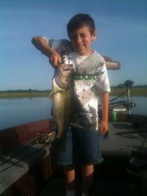 <p>
	Brody, 8, caught his big fish at Salt Springs Resort in Copperopolis, Calif.</p>
