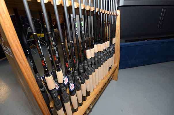 <p>
	Falcon Rods displays its lineup for the championship contenders.</p>
