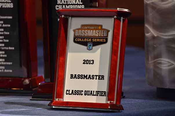 <p>
	One angler will win this trophy on Sunday -- an invitation to fish the 2013 Bassmasater Classic.</p>
