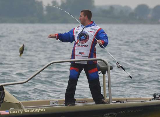 <p>
	Draughn going to work at the Northern Open on Lake St. Clair. For him, fishing is therapeutic and takes his mind off of injuries he sustained during his military service in Afghanistan. Read the story about Draughnâs triumph over tribulation <u><a href=