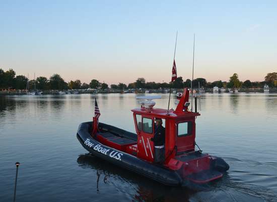 <p>
	Once again the Tow BoatUS rescue boat will lead the field for launch.</p>
