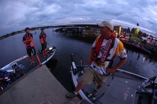 Everyone is anxious, but friendly. It's time to fish for a National Championship.
