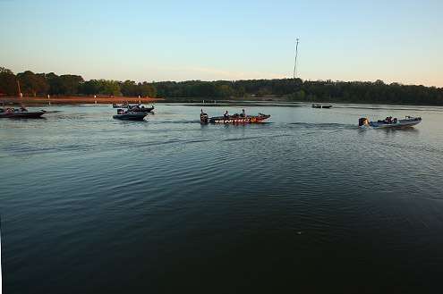 <p>
	College anglers make their move on Beaverfork Lake.</p>

