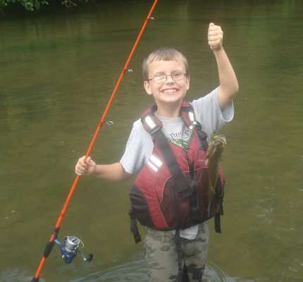 <p>
	âThis is my son, Jacob, on his first wading trip for smallies in the Clinch River,â said Josh Sawyers.</p>
