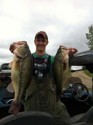 <p>
	Nick Luna, 16, has proved himself in Kansas B.A.S.S. Federation Nation youth tournaments with hawgs like these.</p>
