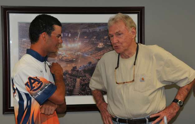 <p>
	Jordan Lee spent time with B.A.S.S. co-owner Jerry McKinnis.</p>
