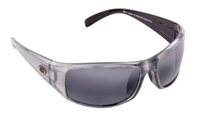 <p>
	<strong>Strike King S11 lens</strong></p>
<p>
	The S11 Optics lens from Strike King is scientifically engineered to enhance an angler's visual clarity. It comes with 11 layers of polarized lens technology, including three bi-gradient mirror shields that protect eyes from light bouncing off the water and direct sunlight from above, and a super hydrophobic coat that repels oils, dust and water. The lens is offered on 12 frame styles, including wraps and sporty frames. The retail price is $39.95.</p>
