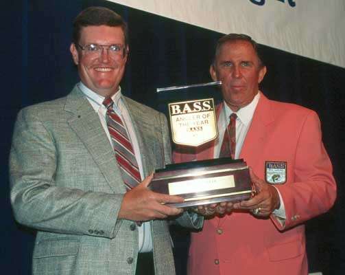 <p>
	<strong>The ultimate season</strong></p>
<p>
	Only Mark Davis (1995) and Kevin VanDam (2010 and 2011) have won AOY and the Bassmaster Classic in the same season. Davis (pictured here with Ray Scott) accomplished the sweep first, and most fans of the sport regard winning both titles in the same season as the ultimate achievement.</p>
