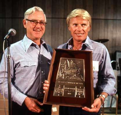 <p>
	<strong>The not-quite-over-the-hill gang</strong></p>
<p>
	The oldest AOY in history was Roland Martin. He was 45 years, 2 months and 18 days old when he won in 1985. For several seasons, the Toyota Tundra Bassmaster Angler of the Year trophy was named for the "Great American Fisherman." Martin and Guido Hibdon hold the top four spots for oldest AOY. Kevin VanDam is fifth; he was nearly 44 years old when he won in 2011.</p>
