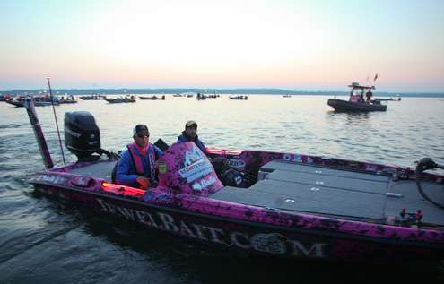 Kevin Short is one of several Elite Series anglers competing on Cayuga Lake. 
