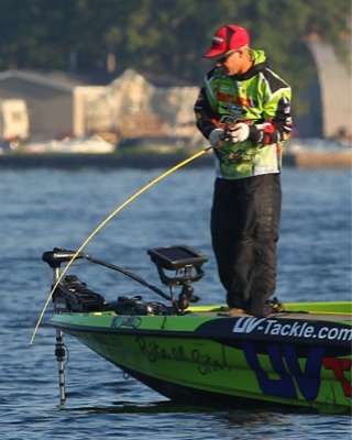 <p>
	Photographer James Overstreet followed Brent Chapman on Day One of the Ramada Championship on Oneida Lake. Here are some of the images he captured of the current Toyota Tundra Angler of the Year points leader.</p>
