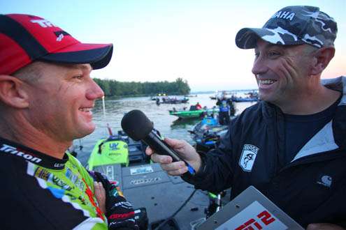 <p>
	Brent Chapman is all smiles on Day Three as he continues to separate himself from the pack in the AOY race.</p>
