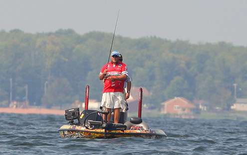 <p>
	Matt Herren was trying to move up in the standings and qualify to fish on Sunday.</p>
