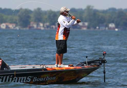 <p>
	Jason Quinn had four keepers in the boat late in the morning.</p>
