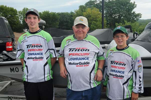 Illinois juniors Mike Lowry (left) and Aaron Ellerbrock will be competing in their first Junior Bassmasters Northern Divisional. Their boat captain will be Joe Cupp.
