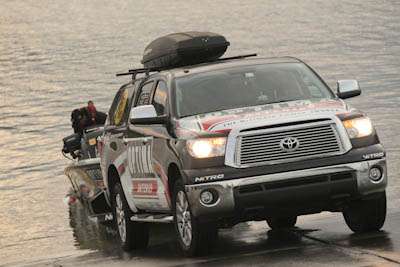<p>
	Anglers get their boats in the water for Day One of the All-Star Semi-Final on Lake Shelbyville.</p>
