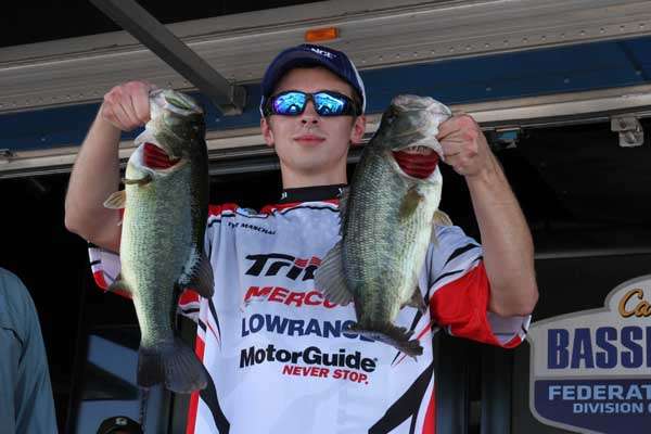 <p>
	 </p>
<p>
	Big, heavy dark green fish like these are what got Tyler Maschal ( Virginia) the win in the 15-18 age group in the youth competition. Not too bad for his first Divisional.</p>

