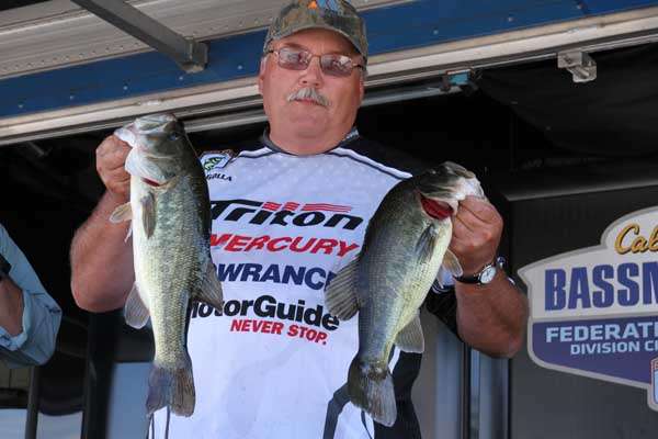 <p>
	Wayne Golla leads the Pennsylvania state team with 20 pounds, 15 ounces of Upper Chesapeake Bay bass.</p>
