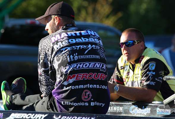 <p>
	Aaron Martens puts his feet up after a good day on Lake Decatur.</p>

