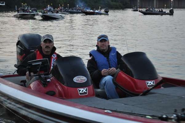 2012 Bassmaster Classic competitor John Diaco of New Hampshire is fishing with Robert Philbrook of Maine today.