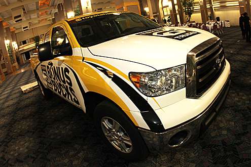 <p>
	B.A.S.S. is proud to have Toyota Tundra as our official truck. We also get to drive it indoors sometimes. </p>
