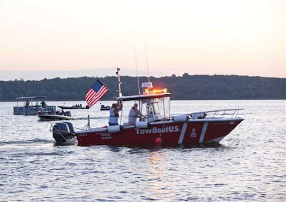 <p>
	TowBoat U.S. is on patrol first thing in the morning.</p>
