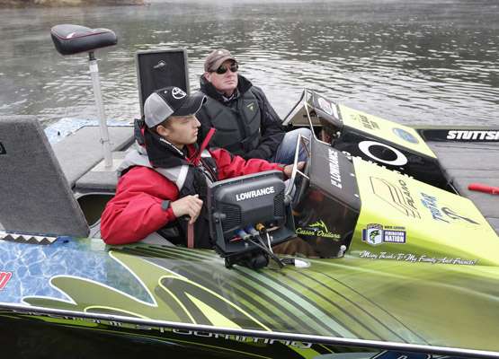 <p> </p>
<p>Carson Orellana and Carey Matheson head out for the day. Orellana, 17, just won the co-angler division of the 2012 Bass Pro Shops Bassmaster Southern Open on Alabamaâs Smith Lake, Oct. 6.</p>
