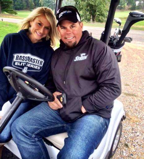 Chris and Holly Lane take in a day of golfing after the cancellation of Day 2 of the AOY championship.  