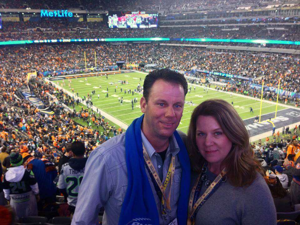 Kevin and Sherry VanDam attend one of the biggest sporting events of the year, the Super Bowl.