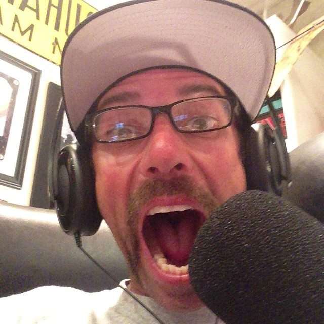 Mike Iaconelli hams it up during his live webcast, Ike Live! 