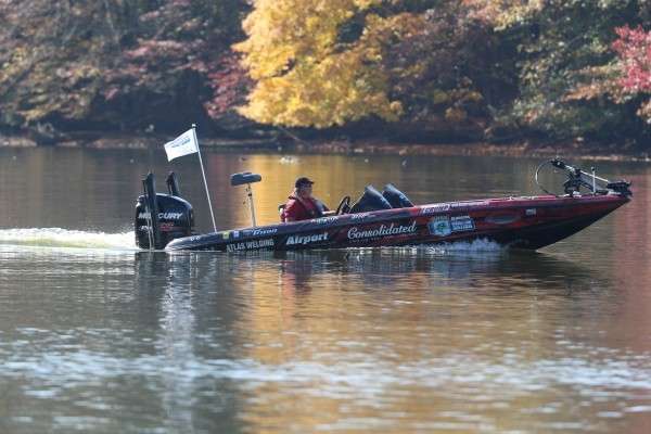 <p>Or maybe Jamie was approving of the brilliant fall color on display in northern Alabama this time of year.</p>
