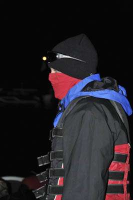 <p>After a sunny practice day Friday, anglers were bundled up against the wind and 40-degree temps.</p>
