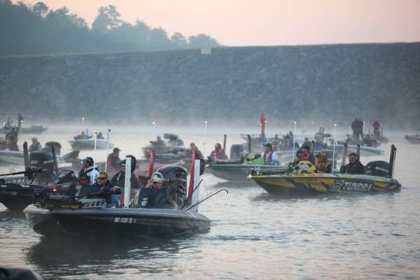 <p>Anglers wait their turn to get started on Day Two. </p>
