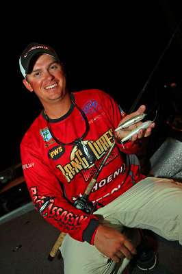 <p>Drew Benton is pulling out the big topwaters for what he hopes is the big bite on Smith Lake.</p> 
