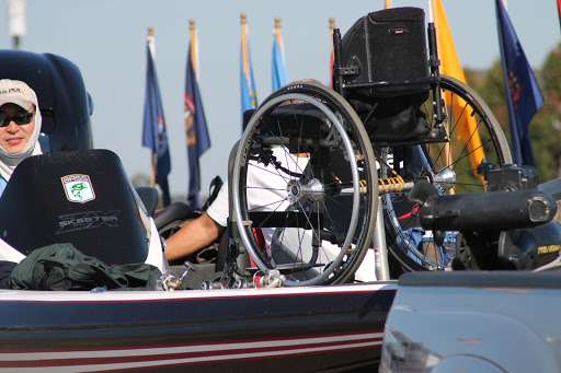 ...an angler from the Paralyzed Veterans of America tour...