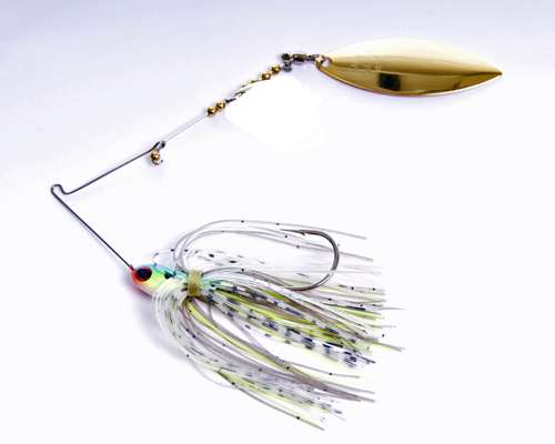 <p><strong>4. Lunker Lure Hawg Caller spinnerbait</strong></p>
<p>Howell likes a small spinnerbait with a single No. 4 willowleaf blade for a subtle presentation thatâs also somewhat speedy. âI like this to cover water, especially around weed edges and around grass,â he says. âItâll draw a reaction strike from fish that are kind of lethargic but still want to eat something small; that little bit of flash and vibration is just the ticket.â He starts with a basic chartreuse-and-white pattern, but will switch to a bream or shad pattern if the water is clear and depending on the predominant forage in the area.</p>
