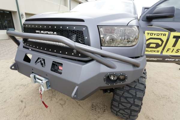 <p>The grill is custom and includes LED lighting.</p>
