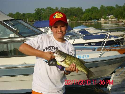 <p>
	 </p>
<p>
	This youngster caught his first bass in early 2010.</p>
