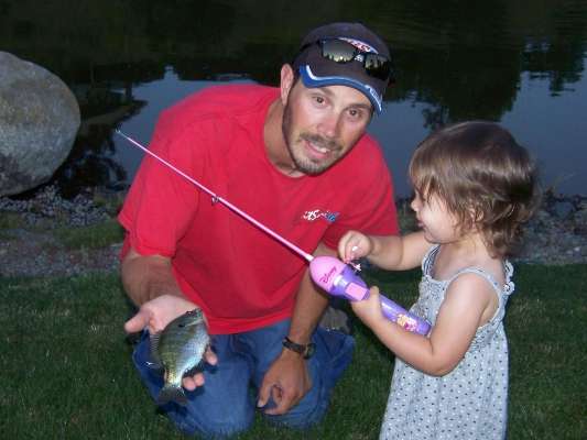 <p>
	 </p>
<p>
	Hannah caught her first fish when she was 2. âAs you can see, she was more interested in reeling than looking at Mommy for the picture,â said B.A.S.S. Facebook fan Tony McCalmant.</p>
