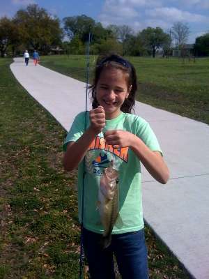 <p>
	 </p>
<p>
	Hayley caught her first fish at age 10.</p>
