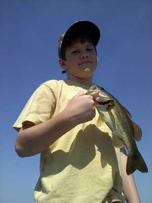 <p>
	Justin caught this bass in Floridaâs Sampson Lake.</p>
