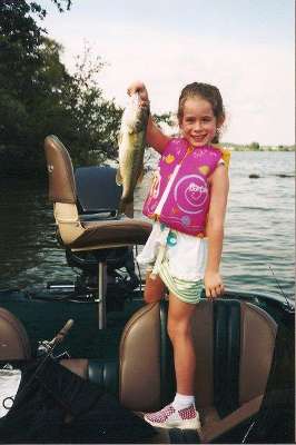 <p>
	 </p>
<p>
	Morgan caught this bass on Percy Priest Lake in Nashville when she was 6.</p>
