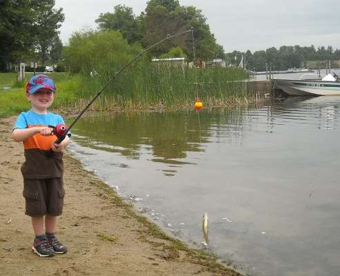 <p>
	 </p>
<p>
	Nick caught his first in August 2009 at the age of 4.</p>
